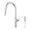 Kibi Fusion-T Single Handle Pull Down Kitchen Sink Faucet with Soap Dispenser - Chrome C-KKF2018CH-KSD100CH - alternate 1